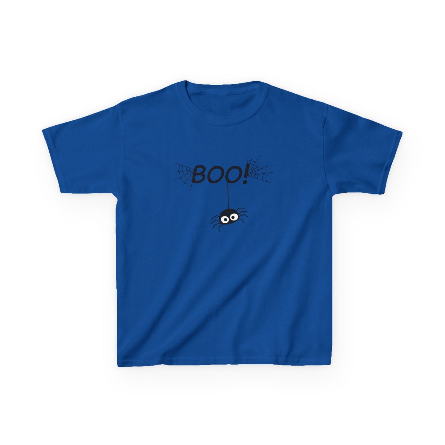 Boo Spider Kids T-Shirt | Cute Halloween Spider Youth Graphic Tee for Boys & Girls