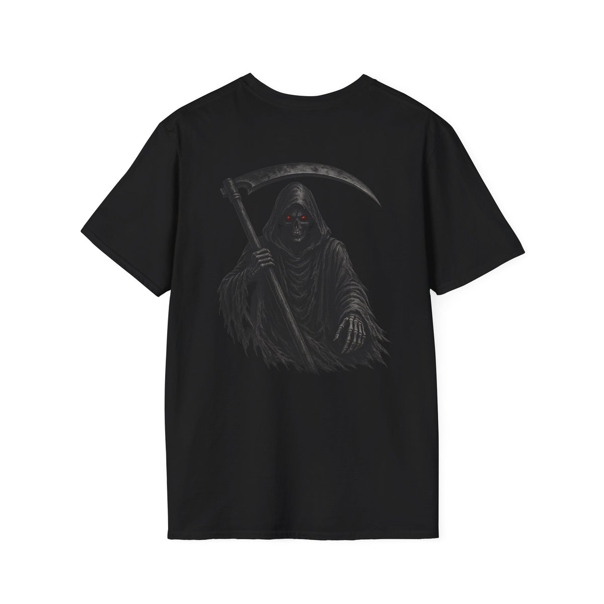 Grim Reaper Two-Sided Design Graphic T-Shirt
