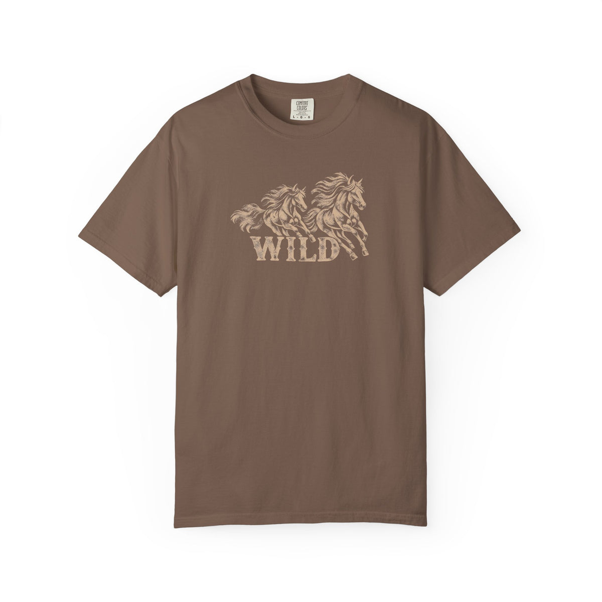 Wild Running Horses Vintage Western Tee