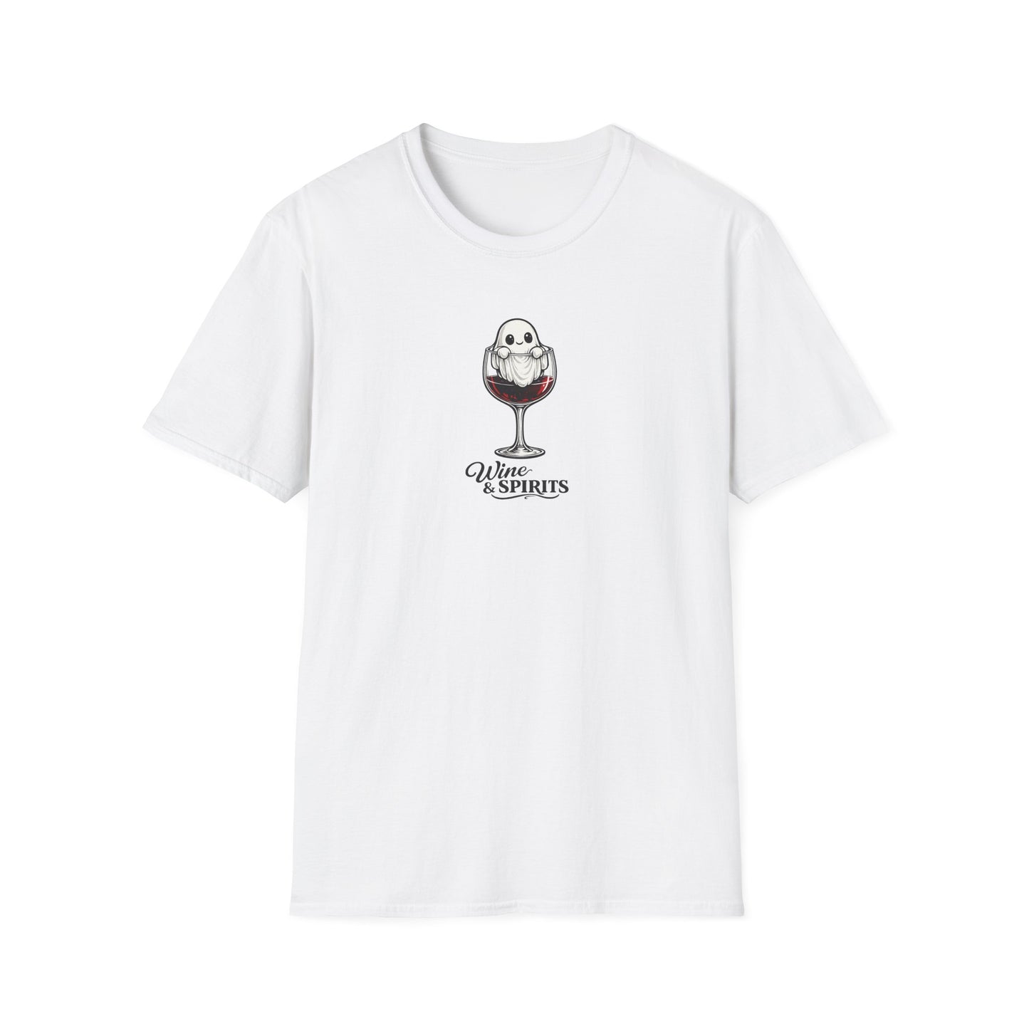 Wine & Spirits Cute Ghost Halloween T-Shirt