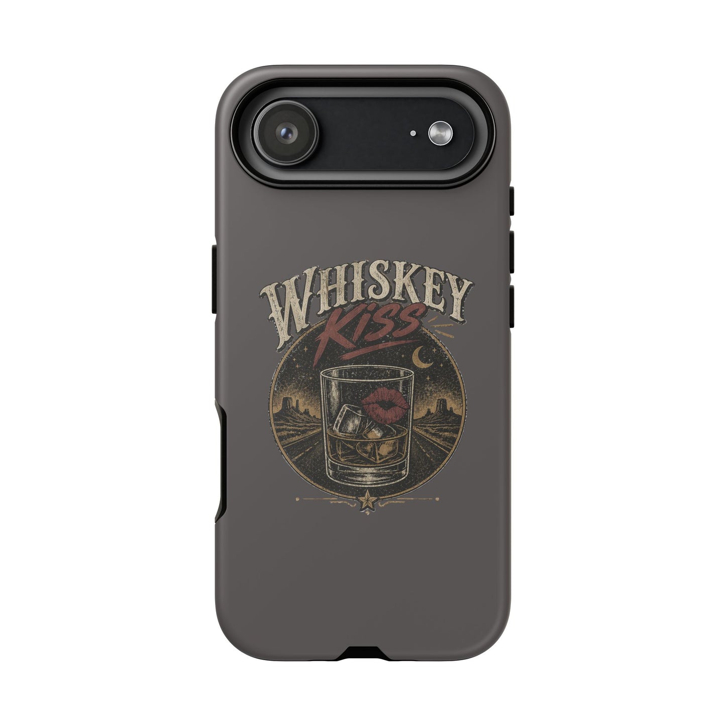 Whiskey Kiss Western Phone Case, Country iPhone & Samsung Case, Rustic Cowgirl or Cowboy Phone Case, Whiskey Lover Gift, Matte or Glossy