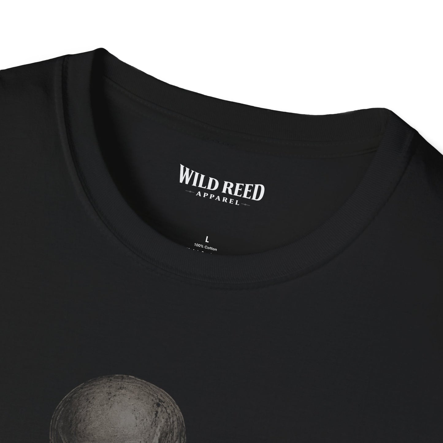Skeleton Heart Hands Stealth Black-on-Black Graphic Tee