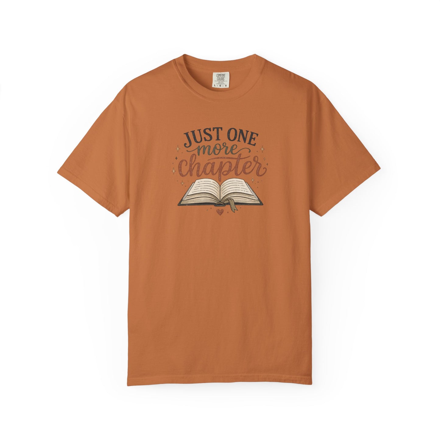 Just One More Chapter Shirt, Book Lover T-Shirt, Reader Graphic Tee, Cozy Reading Shirt, Bibliophile Gift, Bookish Tee