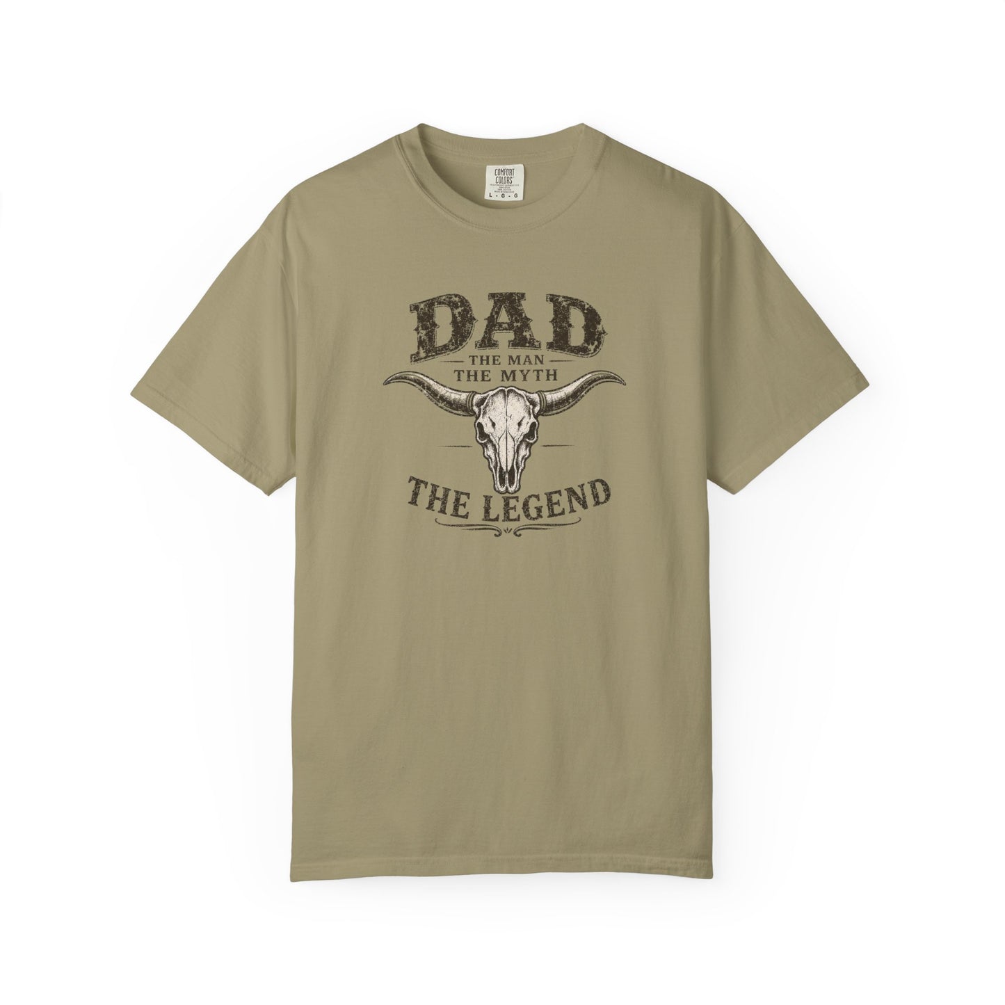 Western Dad Graphic Tee | Vintage Father’s Day Shirt | The Man The Myth The Legend Tee | Rustic Longhorn Dad Shirt