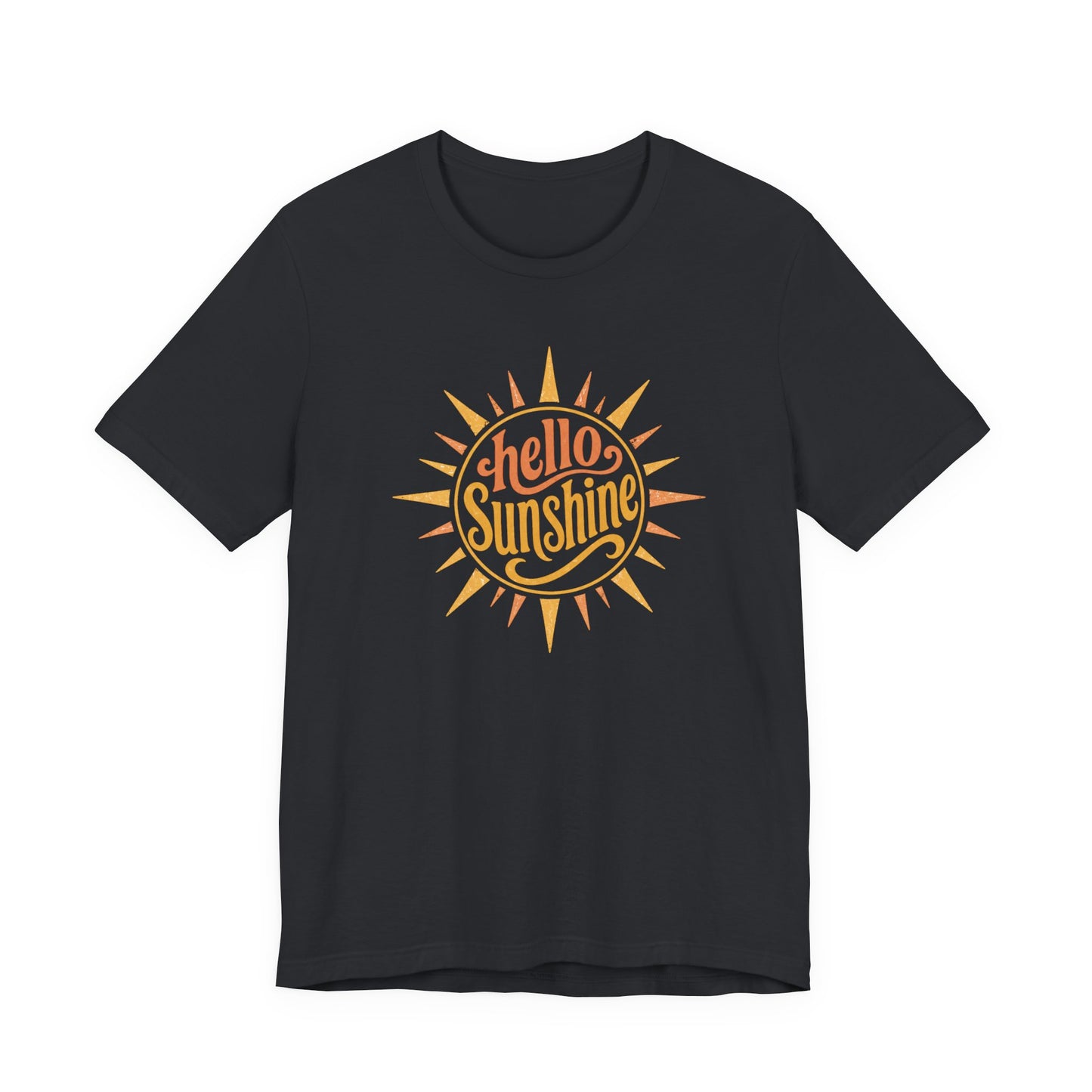 Hello Sunshine Retro Graphic Tee | Bella Canvas Summer Shirt | Vintage Sunshine Shirt | Cute Vacation Tee | Wild Reed Apparel