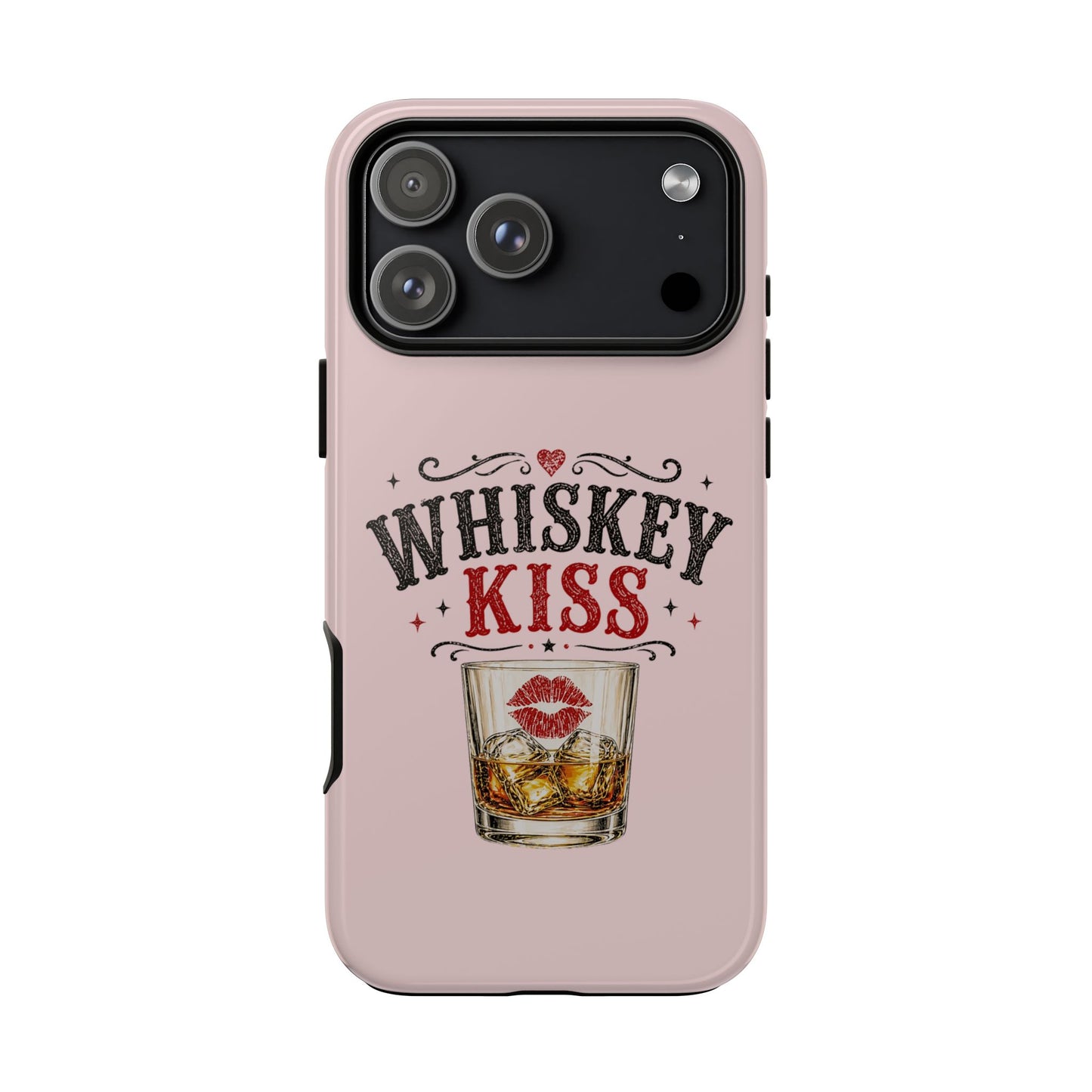 Whiskey Kiss Phone Case, Western Cowgirl Phone Case, Country Girl iPhone & Samsung Case, Cute Whiskey Lover Gift, Matte or Glossy