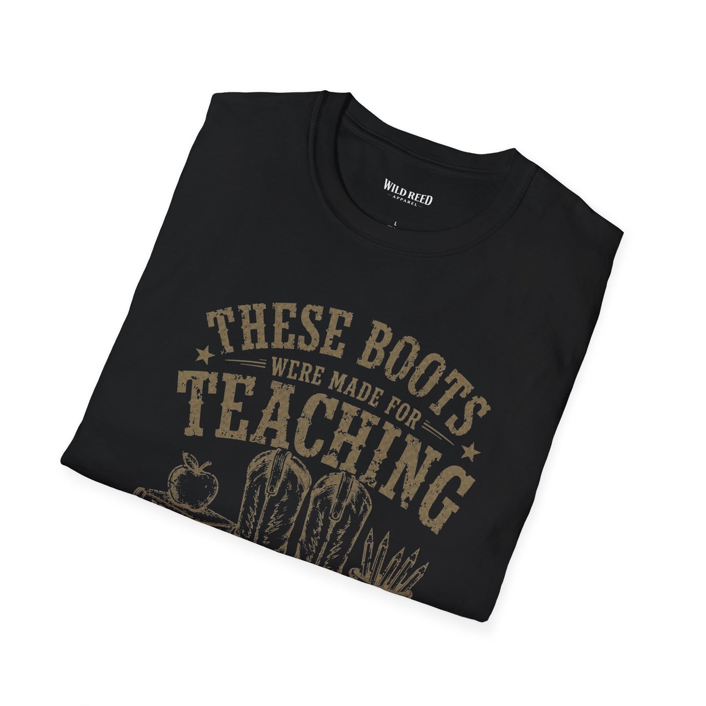 These Boots Were Made for Teaching Shirt | Vintage Western Teacher Tee | Cowgirl Graphic T-Shirt