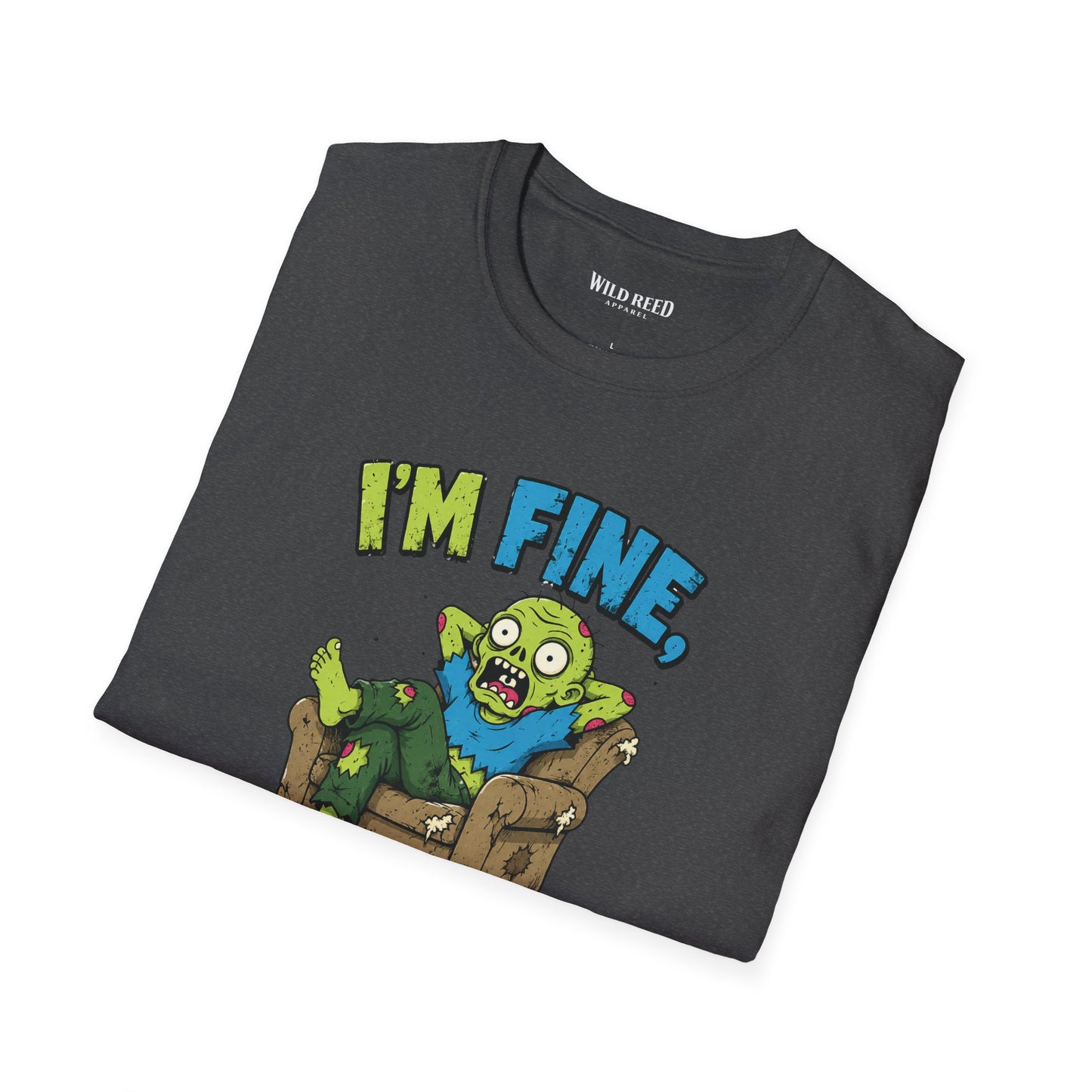 I’m Fine Really Funny Zombie Graphic Tee
