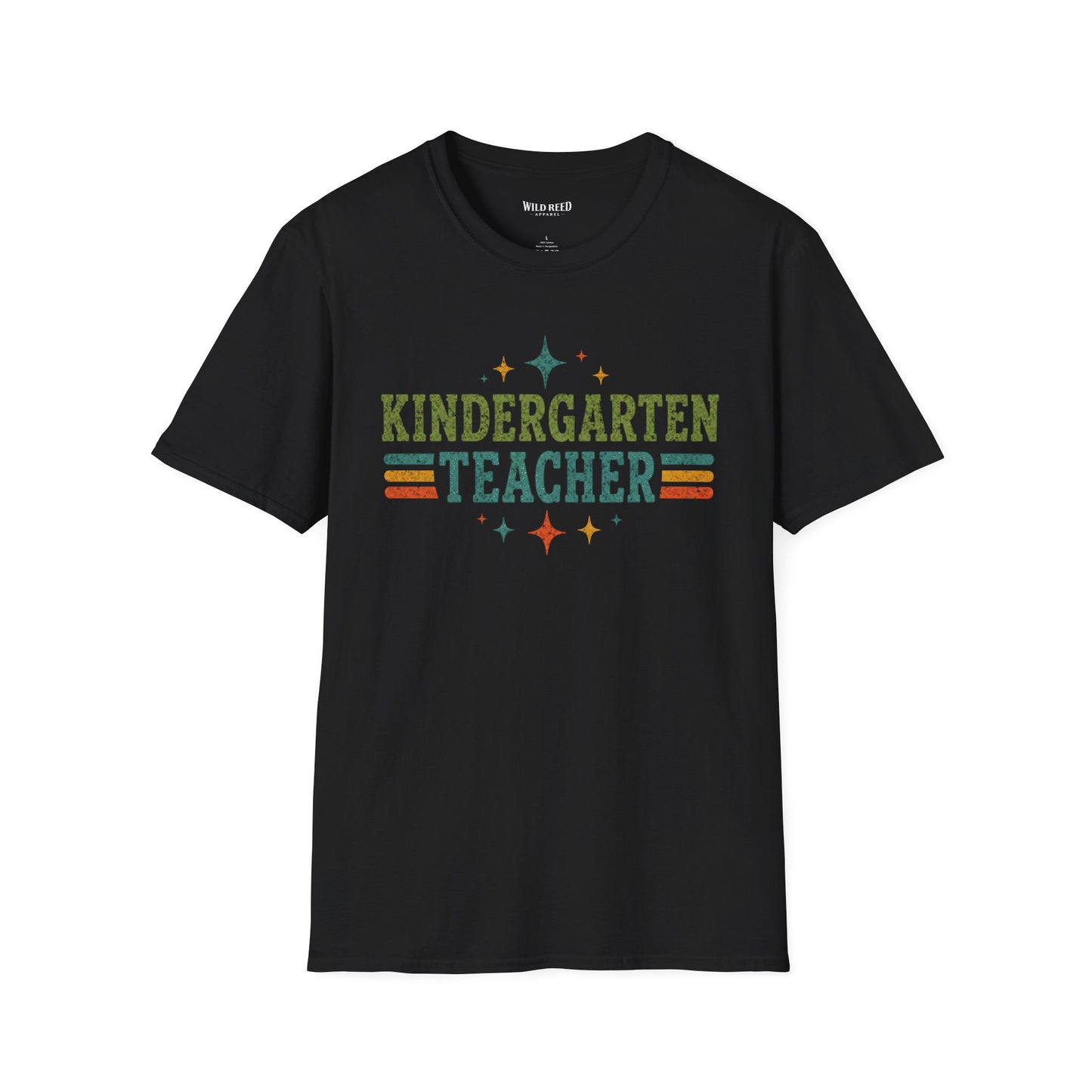 Kindergarten Teacher Shirt | Back to School Teacher Tee | Retro Grade Level Graphic T-Shirt