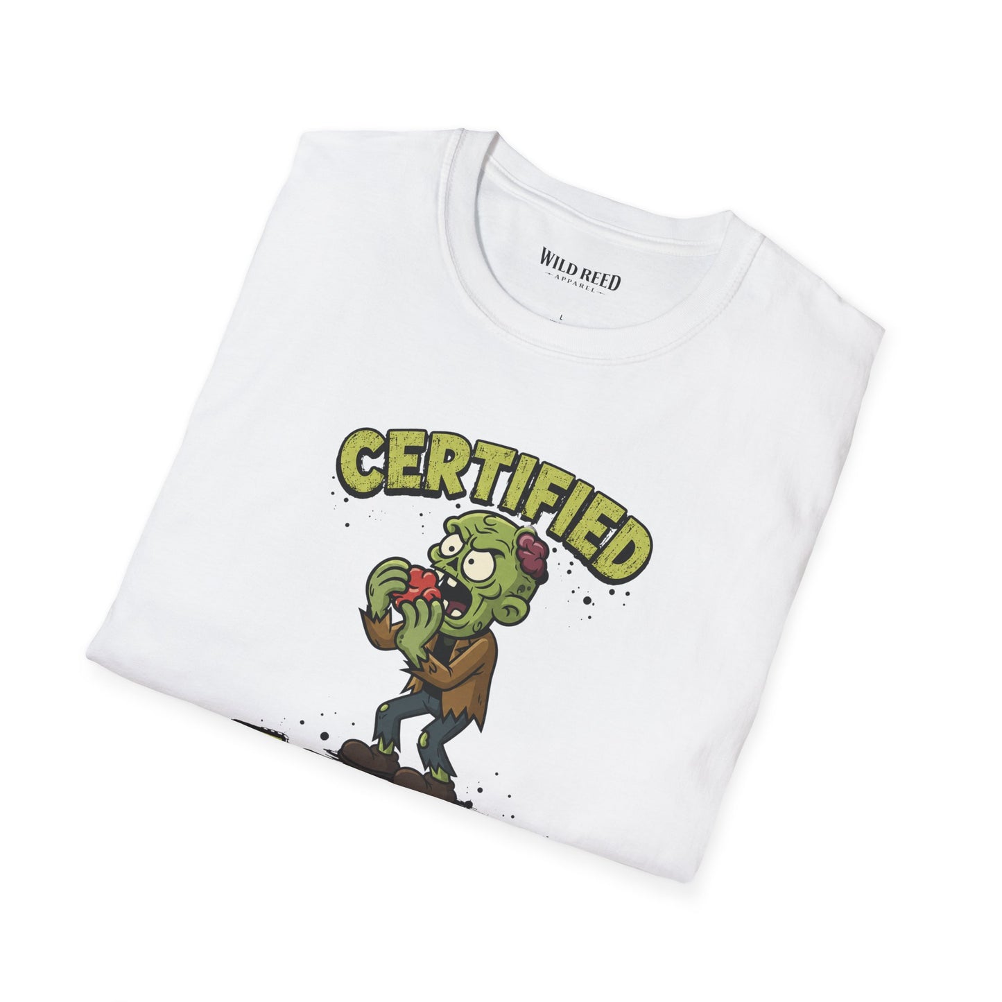Certified Foodie Funny Zombie Graphic Tee