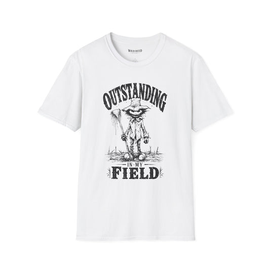 Outstanding in My Field Scarecrow Halloween T-Shirt