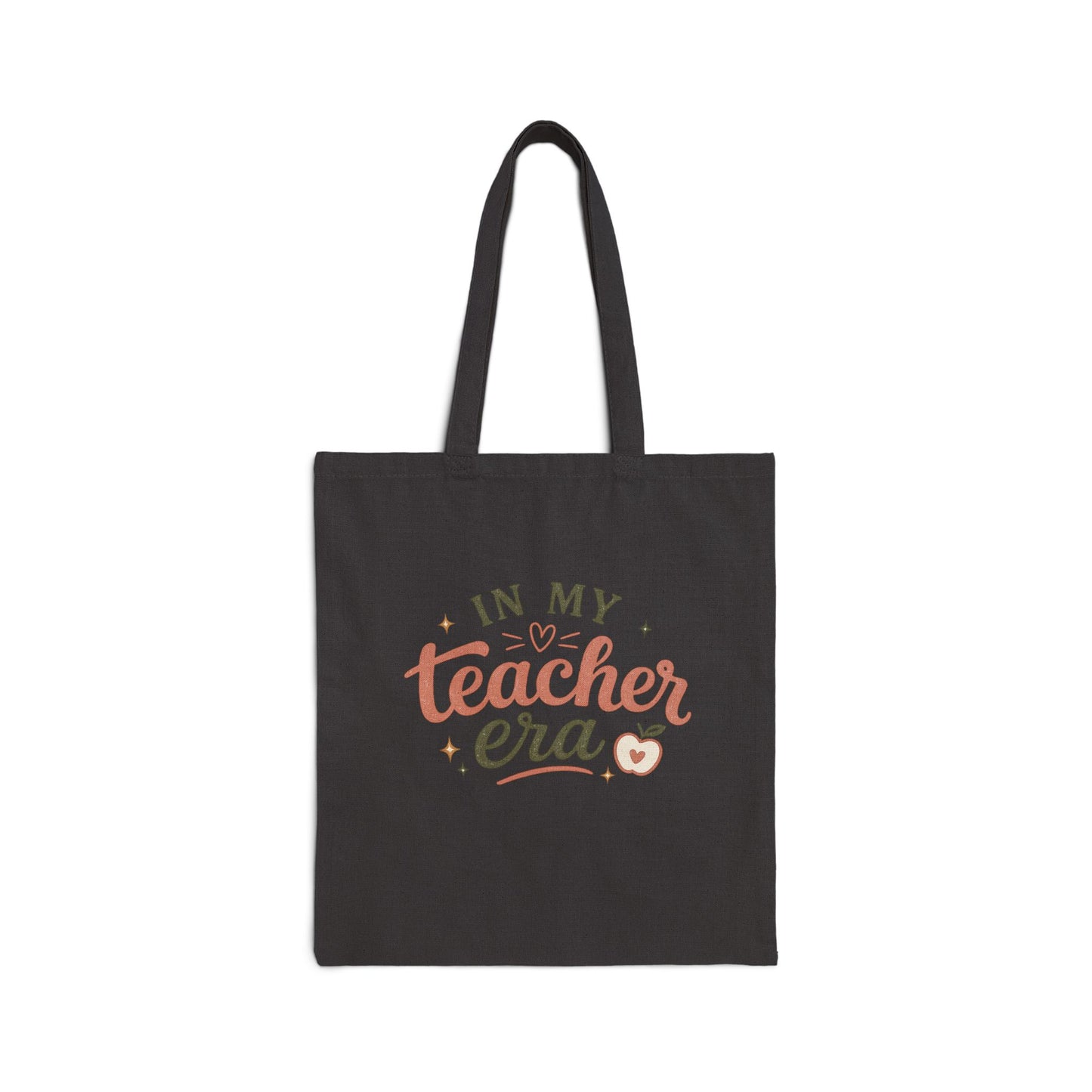 In My Teacher Era Canvas Tote Bag | Cute Teacher Tote for School, Classroom & Everyday Essentials