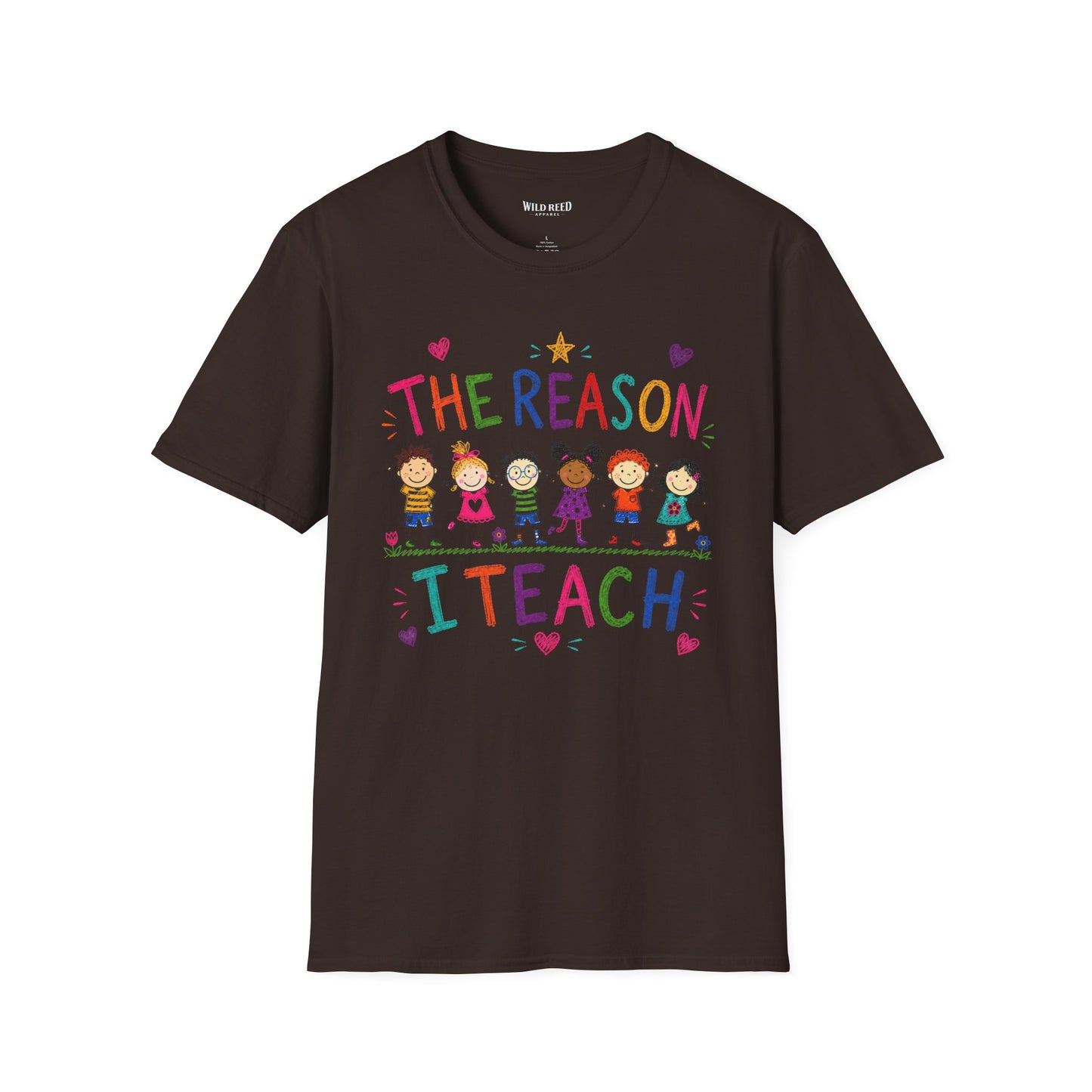 The Reason I Teach Shirt | Colorful Teacher Tee | Back to School Graphic T-Shirt