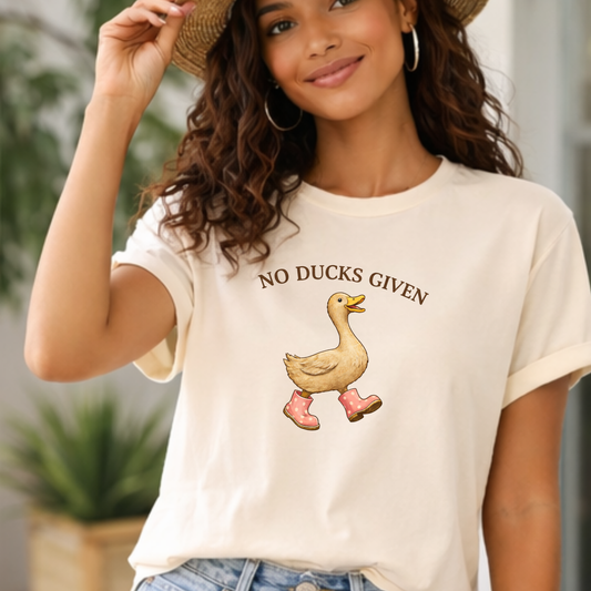no ducks given bella canvas shirt funny duck graphic tee