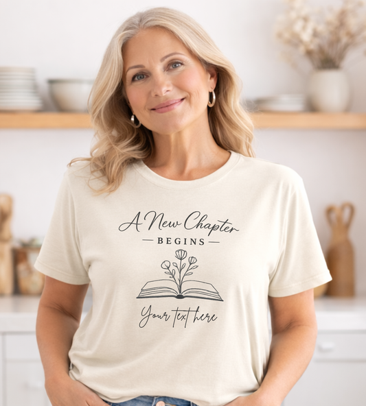 Retired 2026 A New Chapter Begins Retirement Tee • Minimalist Graphic Bella Canvas Shirt • Custom Retirement Gift