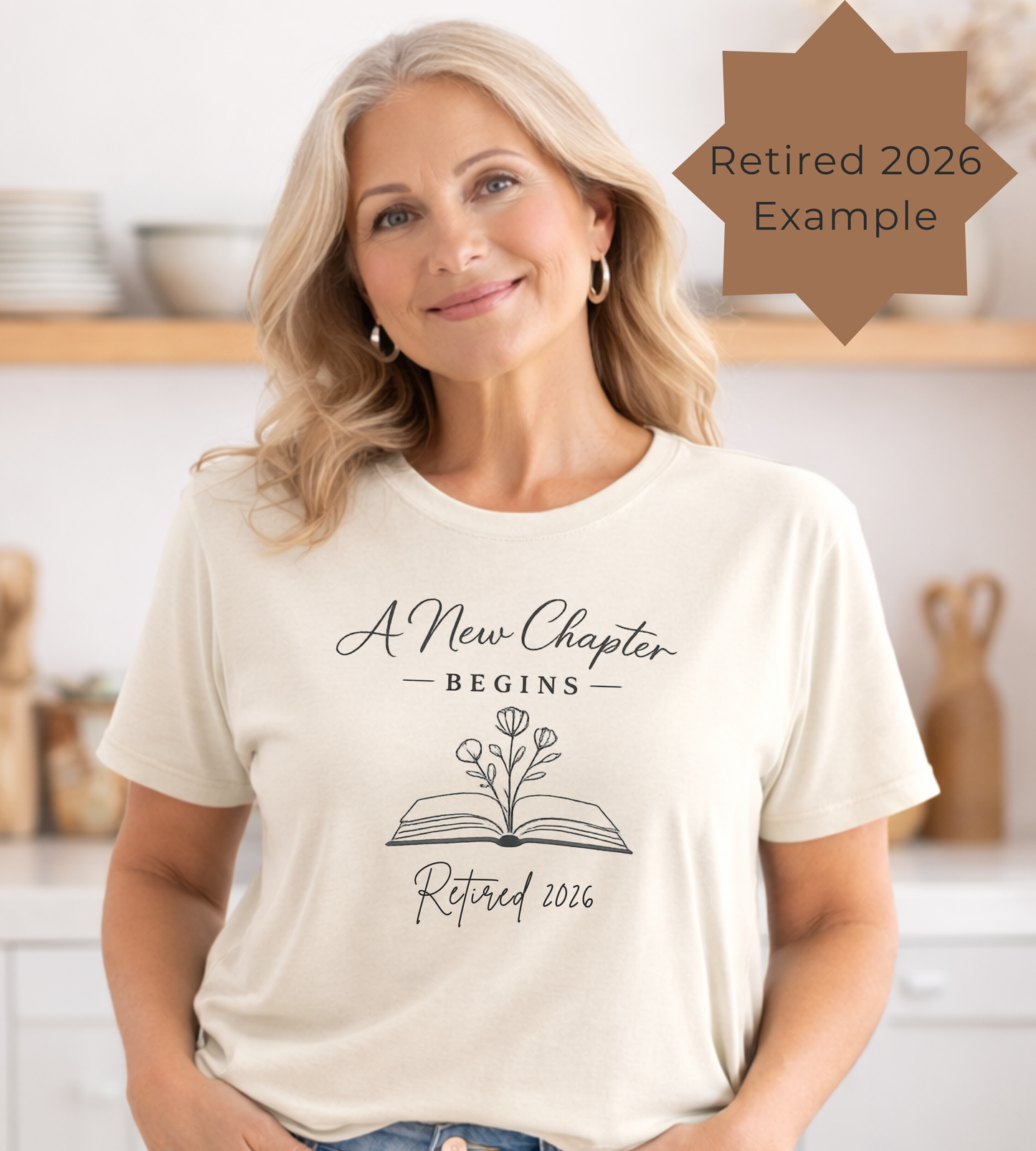 Retired 2026 A New Chapter Begins Retirement Tee • Minimalist Graphic Bella Canvas Shirt • Custom Retirement Gift