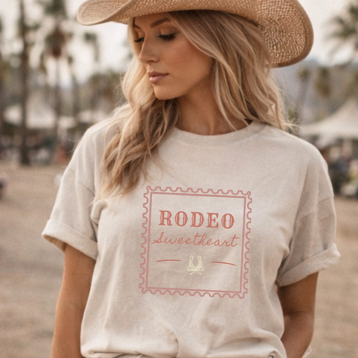 Rodeo Sweetheart Vintage Stamp Tee