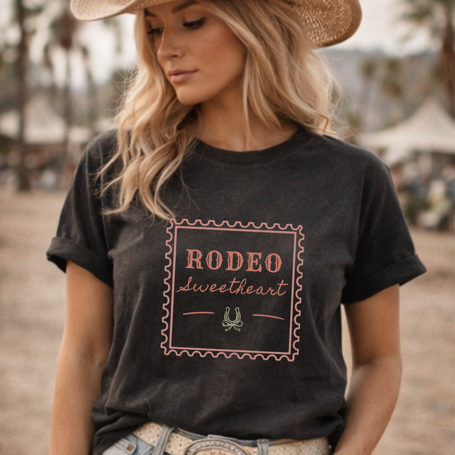 Rodeo Sweetheart Vintage Stamp Tee