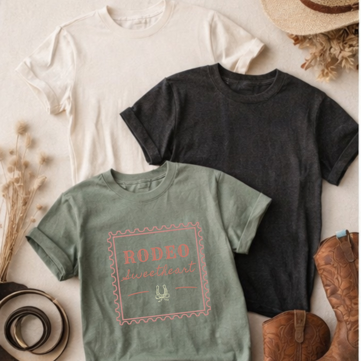 Rodeo Sweetheart Vintage Stamp Tee