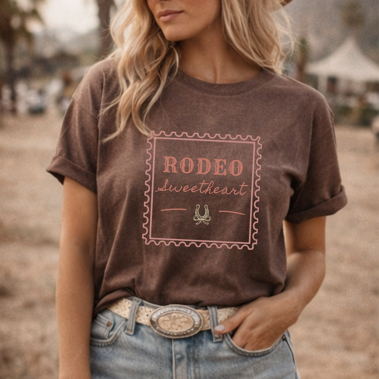 Rodeo Sweetheart Vintage Stamp Tee
