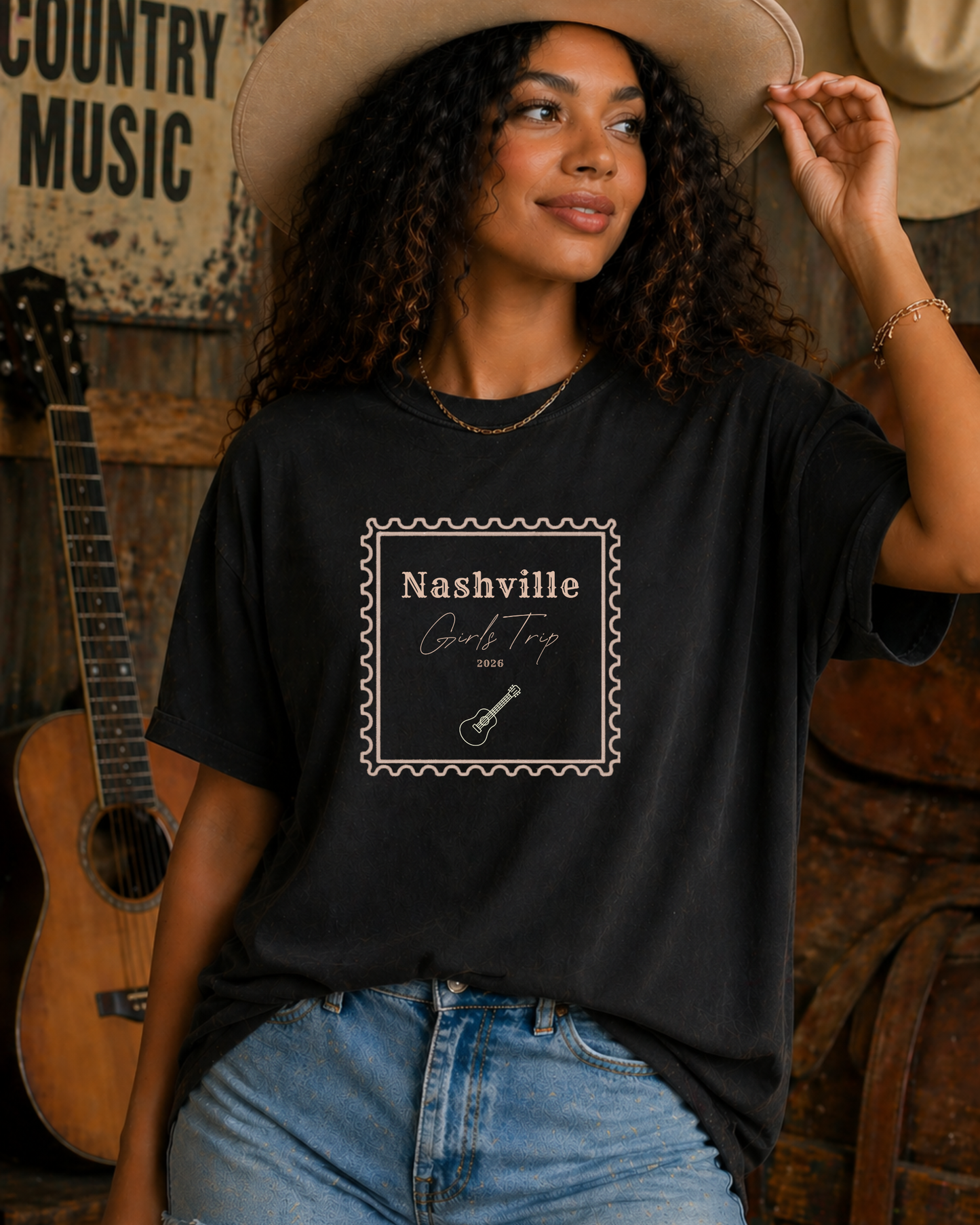 Personalized Nashville Girls Trip Shirt, Custom Year Nashville Tee, Matching Bachelorette Weekend Shirt