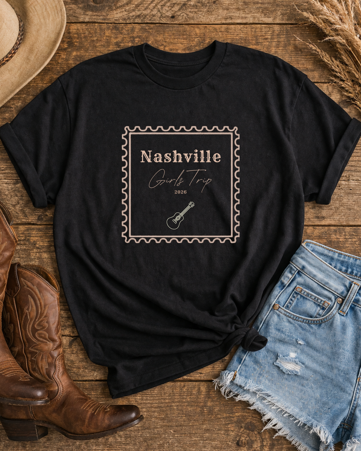 Personalized Nashville Girls Trip Shirt, Custom Year Nashville Tee, Matching Bachelorette Weekend Shirt