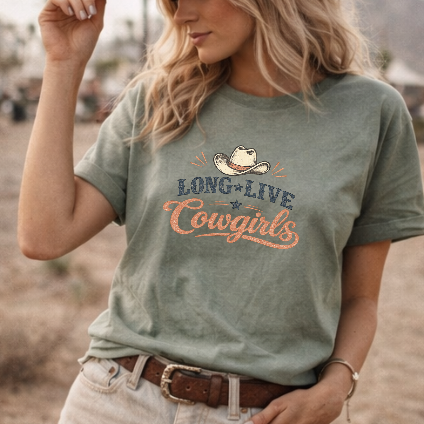 Long Live Cowgirls Vintage Western Graphic Tee | Distressed Country Shirt | Cowgirl Concert Tee | Wild Range Collection