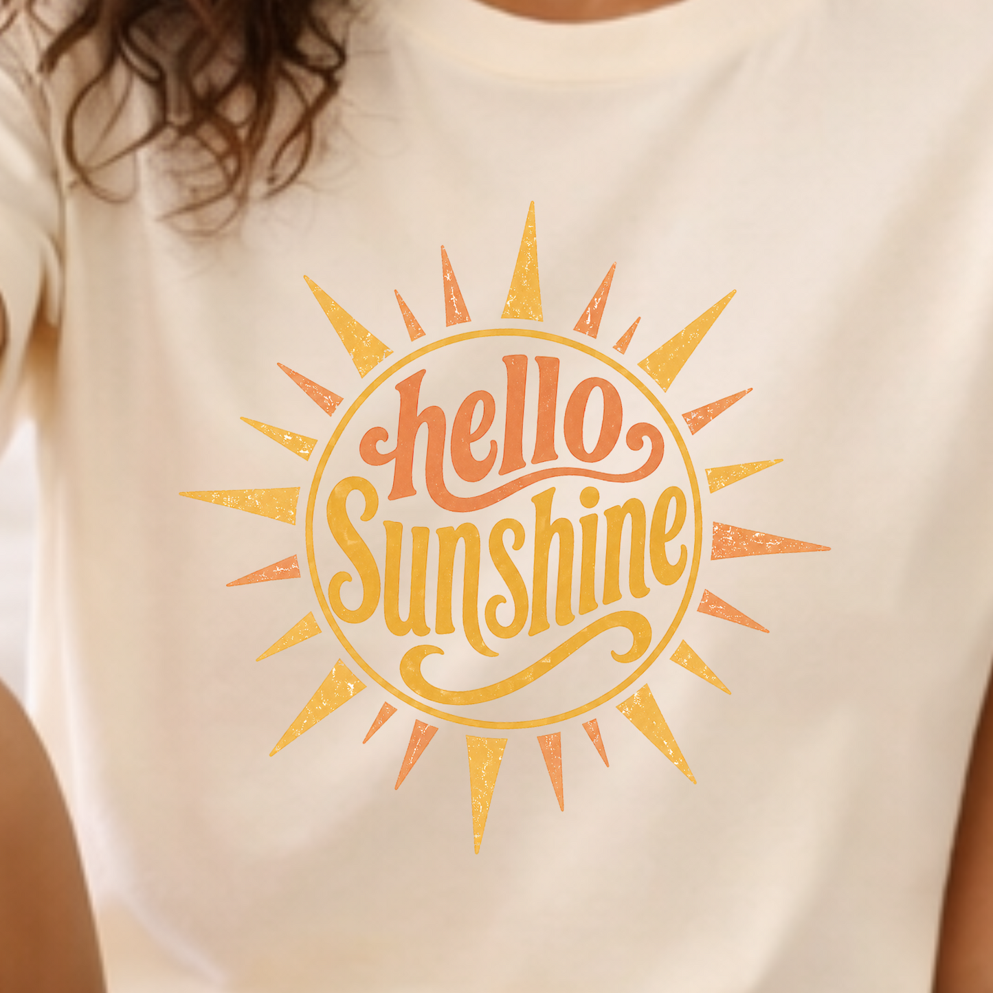 Vintage sunshine t-shirt styled relaxed outfit