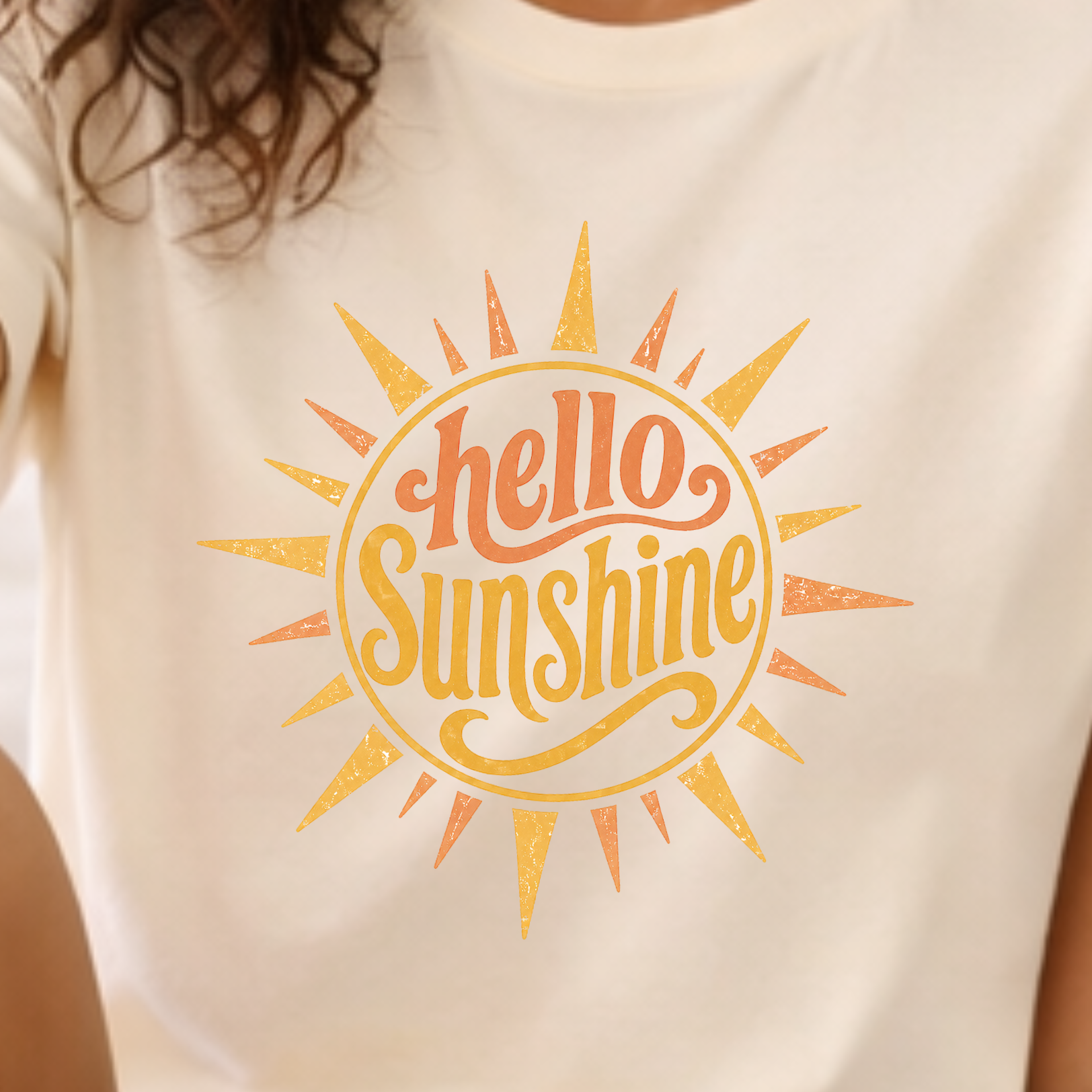 Vintage sunshine t-shirt styled relaxed outfit