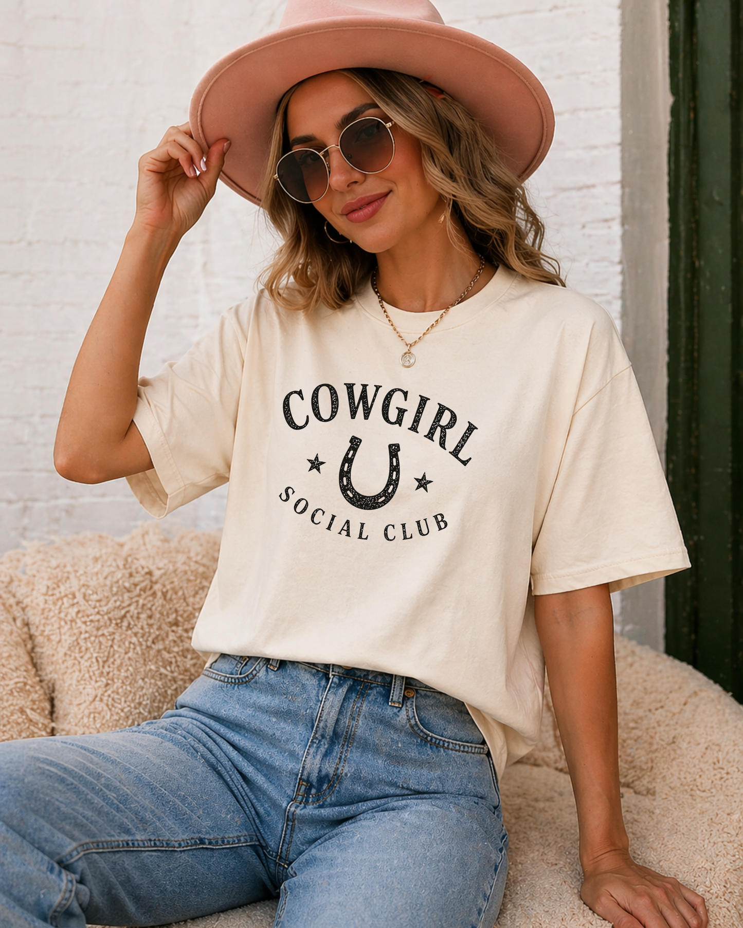 Cowgirl Social Club T-Shirt | Western Graphic Tee for Women | Country Concert Outfit | Vintage Cowgirl Shirt | Wild Reed Apparel