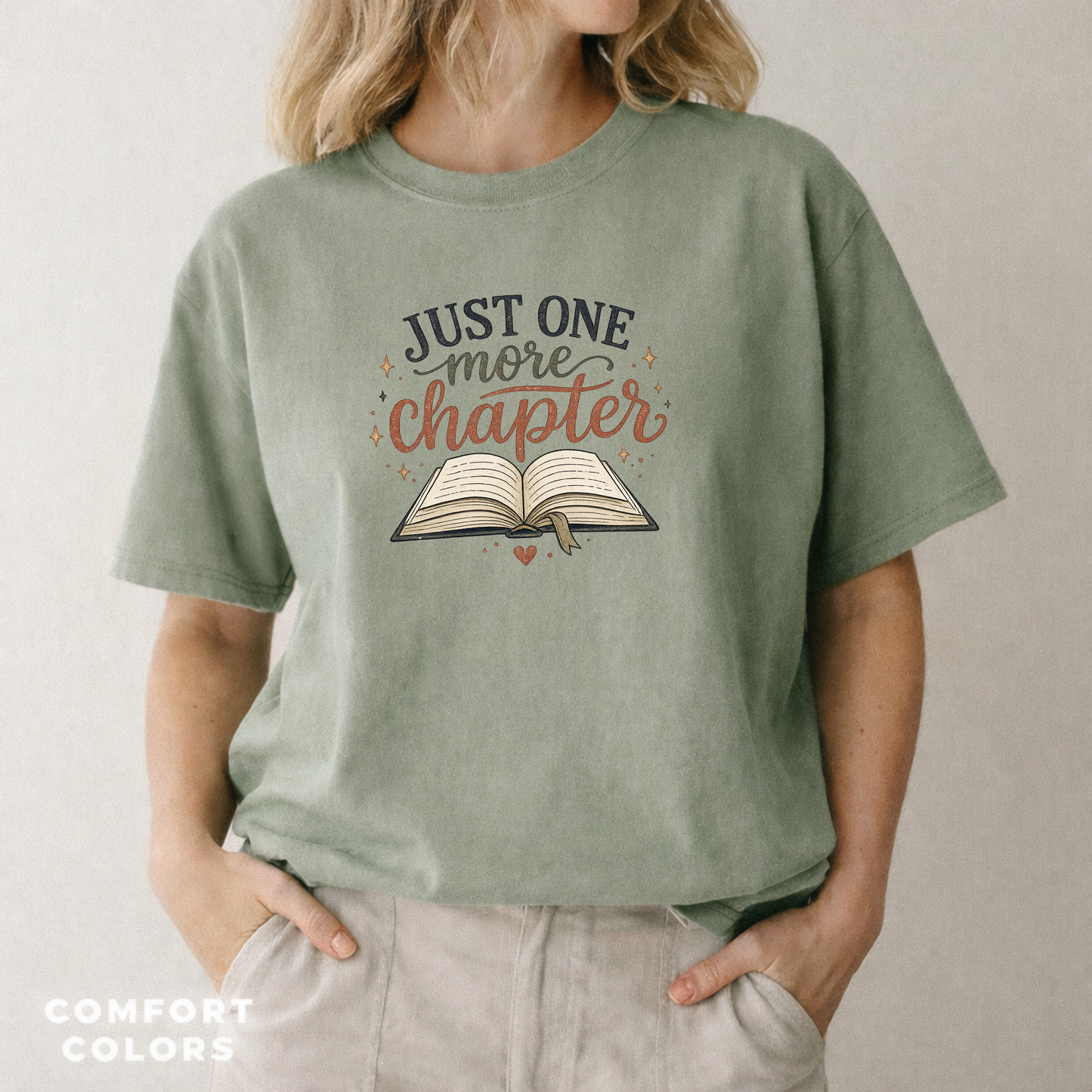 Cozy reading shirt paired with linen pants casual outfit