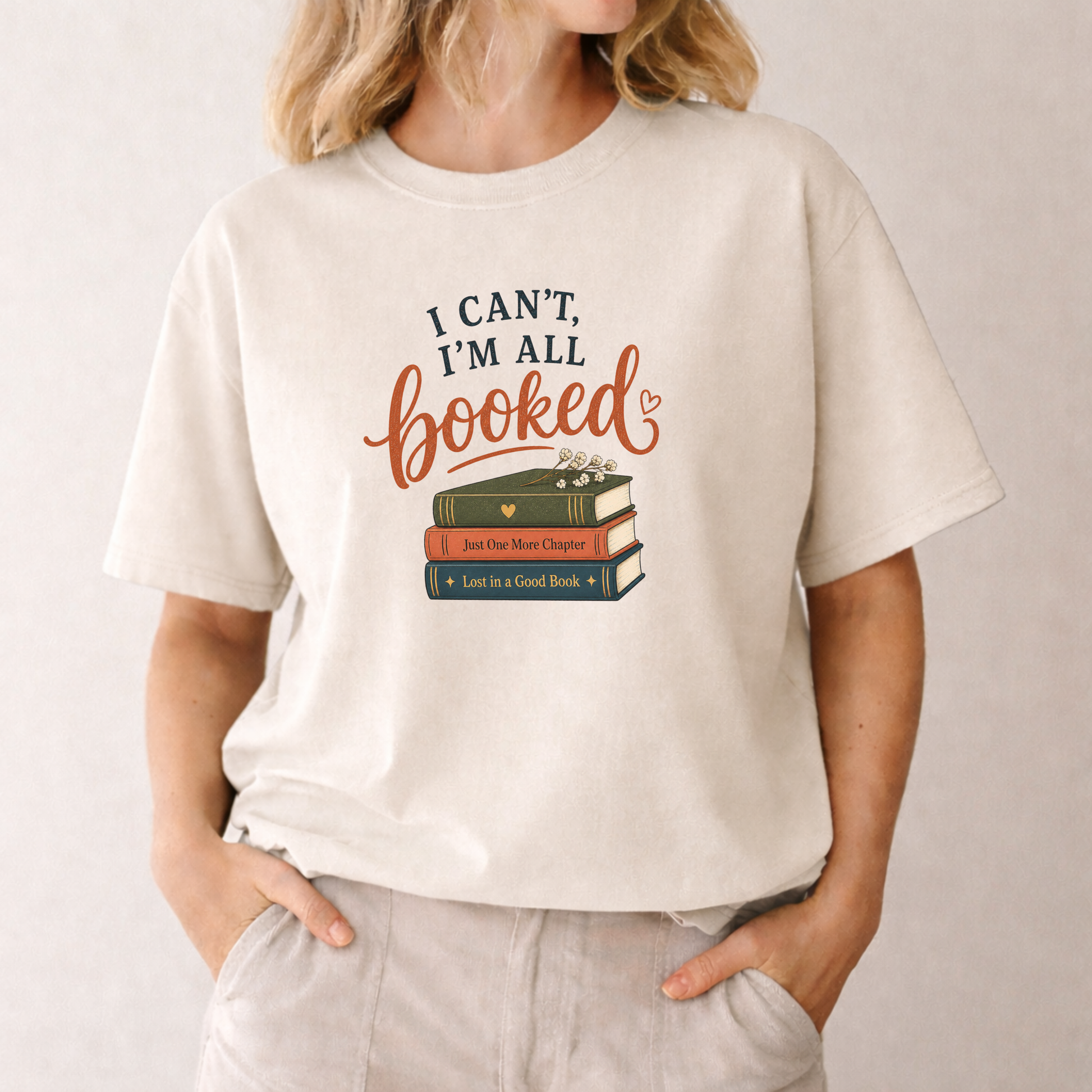 Bookish aesthetic tee for readers everyday wear