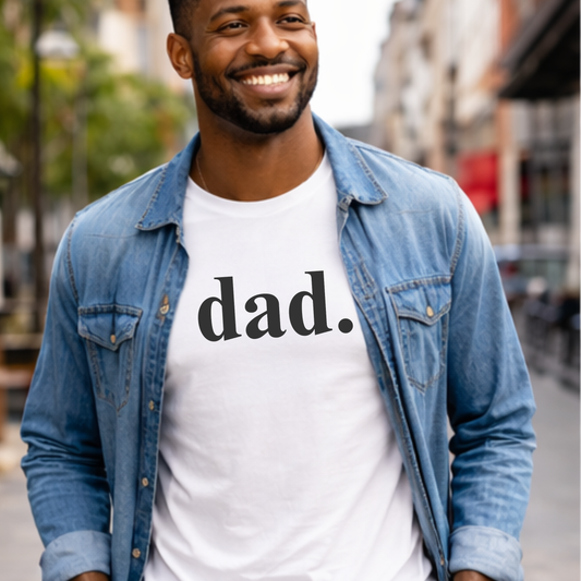 Dad. Minimalist Graphic Tee — Father's Day Casual T‑Shirt