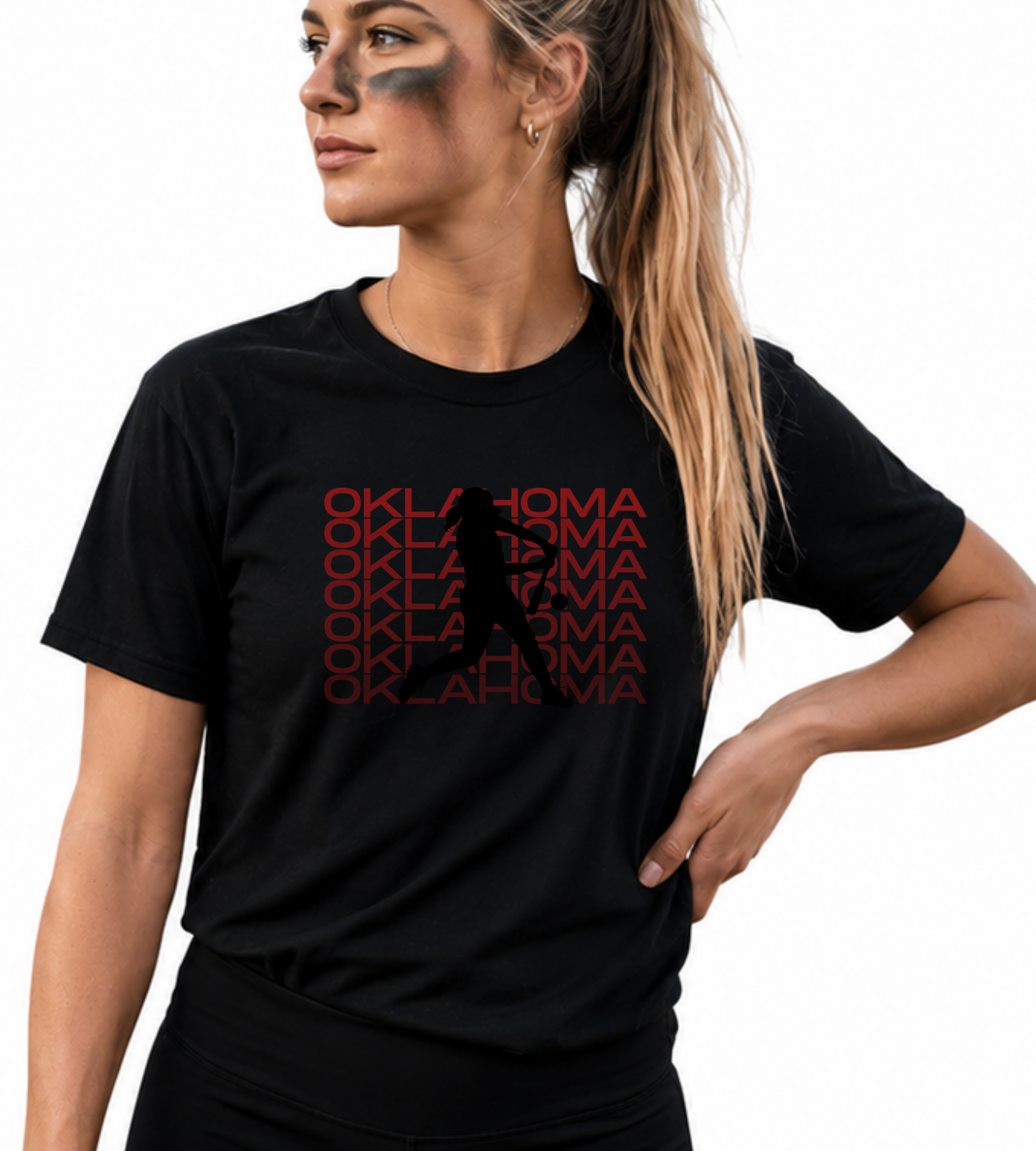 Oklahoma Softball Graphic Tee | Athletic Heather Bella Canvas Shirt | Softball Fan Tee | Game Day Shirt