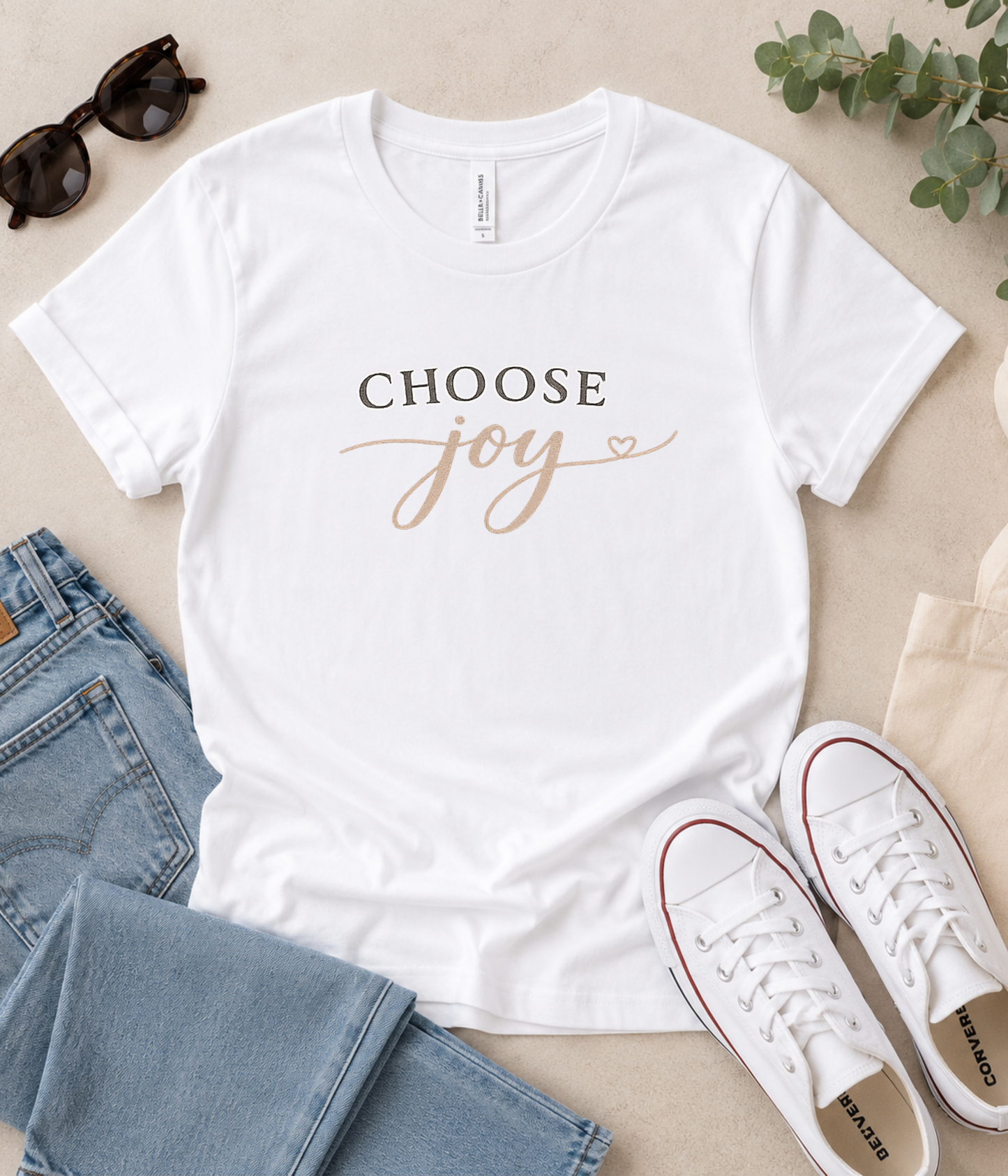 Choose Joy T-Shirt — Inspirational Minimalist Tee