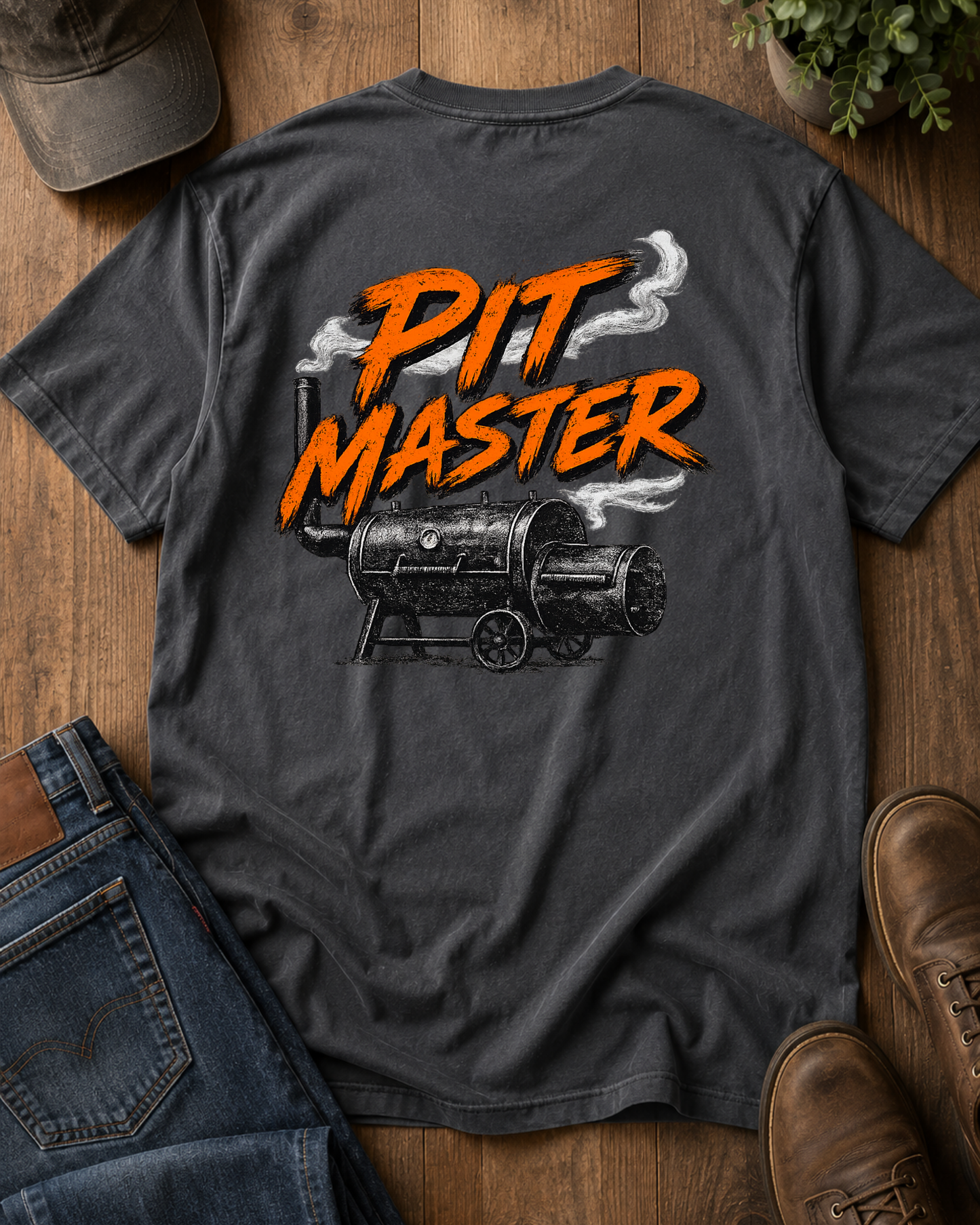 Pit Master BBQ Graphic Tee | Smoker Shirt | Backyard BBQ T-Shirt