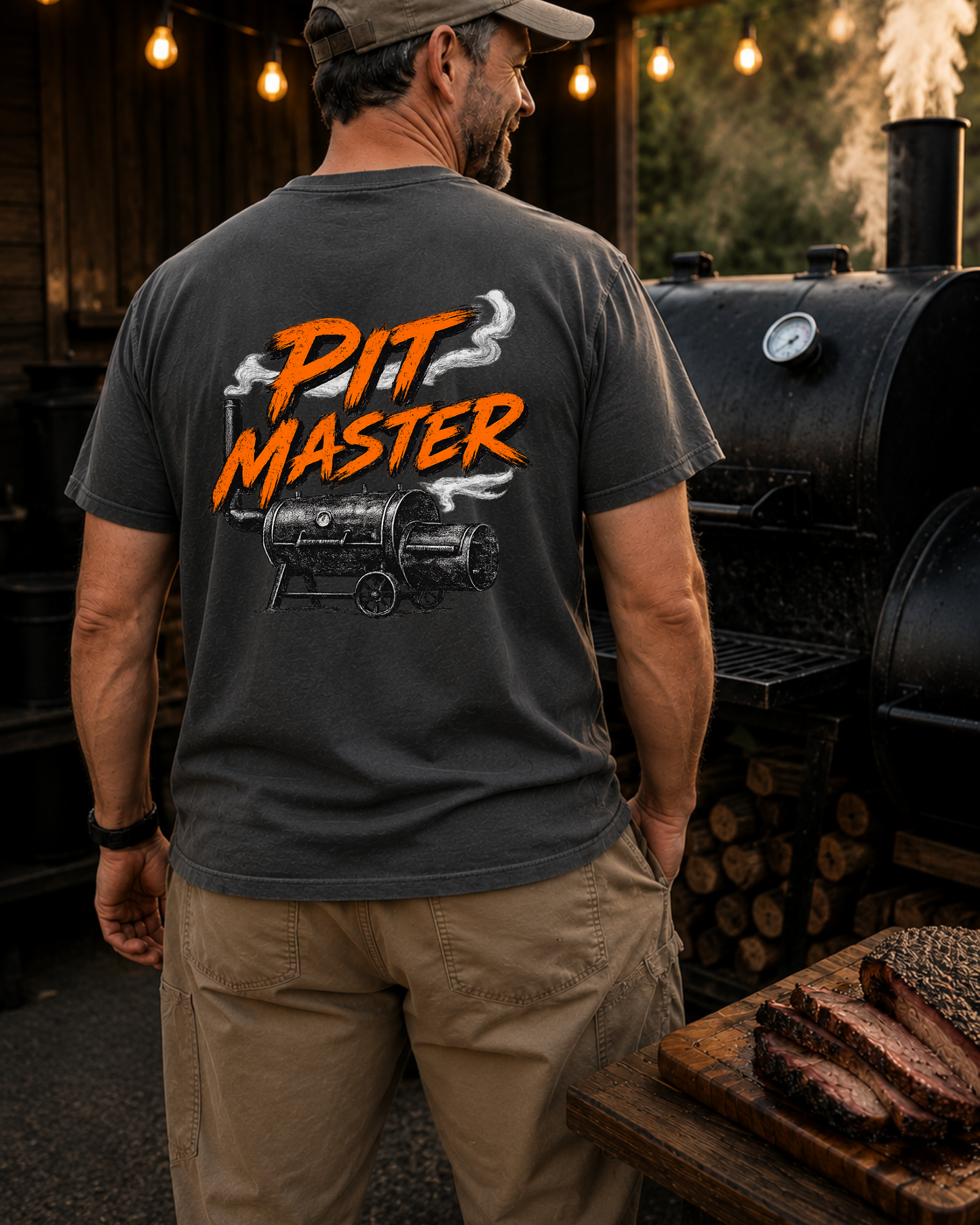 Pit Master BBQ Graphic Tee | Smoker Shirt | Backyard BBQ T-Shirt