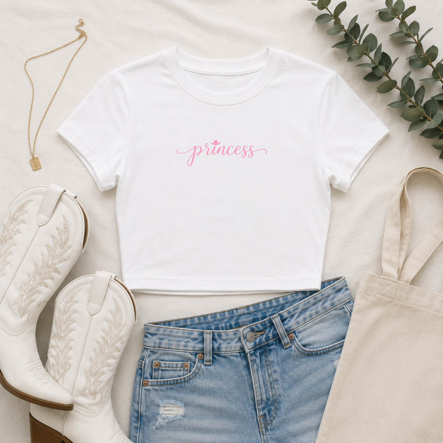 Princess Western Baby Tee