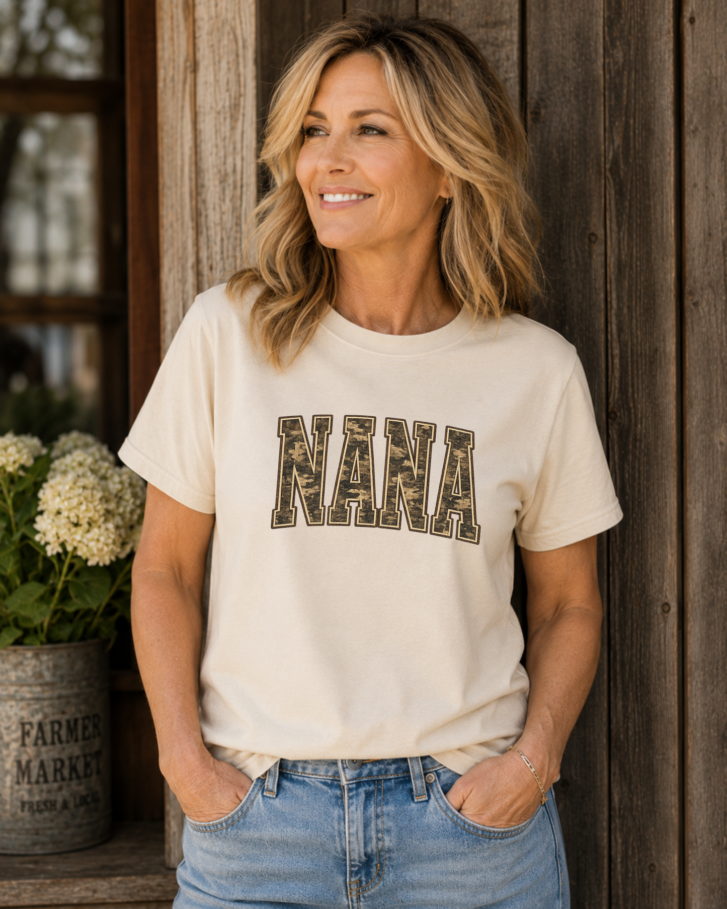 Vintage Nana Camo Graphic Tee