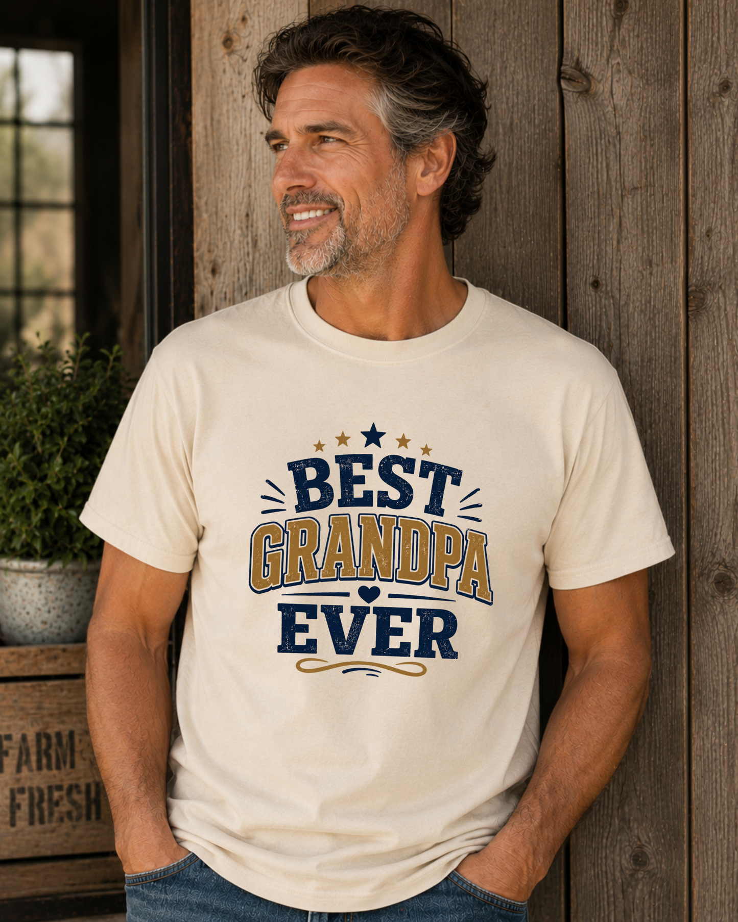 Vintage Best Grandpa Ever Shirt, Grandpa Gift Tee, Father’s Day Grandpa Shirt, Retro Grandpa Graphic Tee