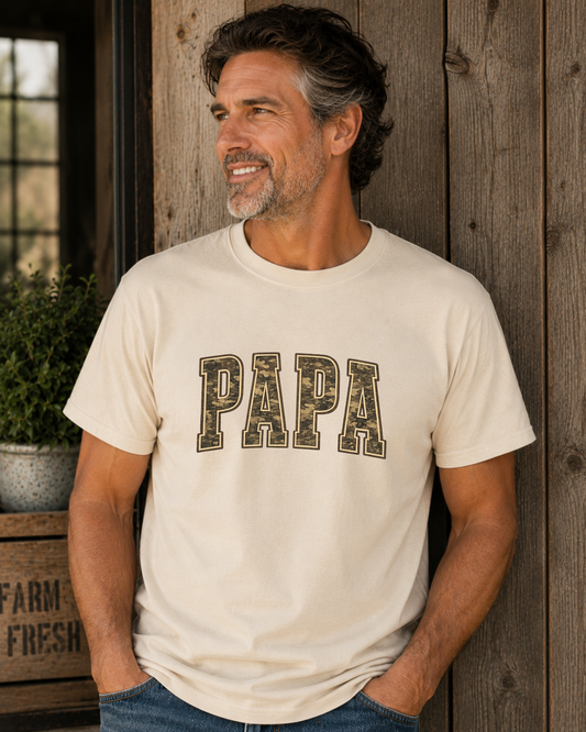 Vintage Papa Shirt, Papa Graphic Tee, Retro Papa Shirt for Men, Father’s Day Papa Gift, Grandpa Style Tee