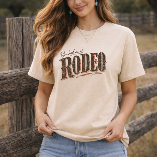You Had Me At Rodeo Shirt, Vintage Rodeo Tee, Western Graphic Tee, Country Concert Shirt, Cowgirl Rodeo Shirt