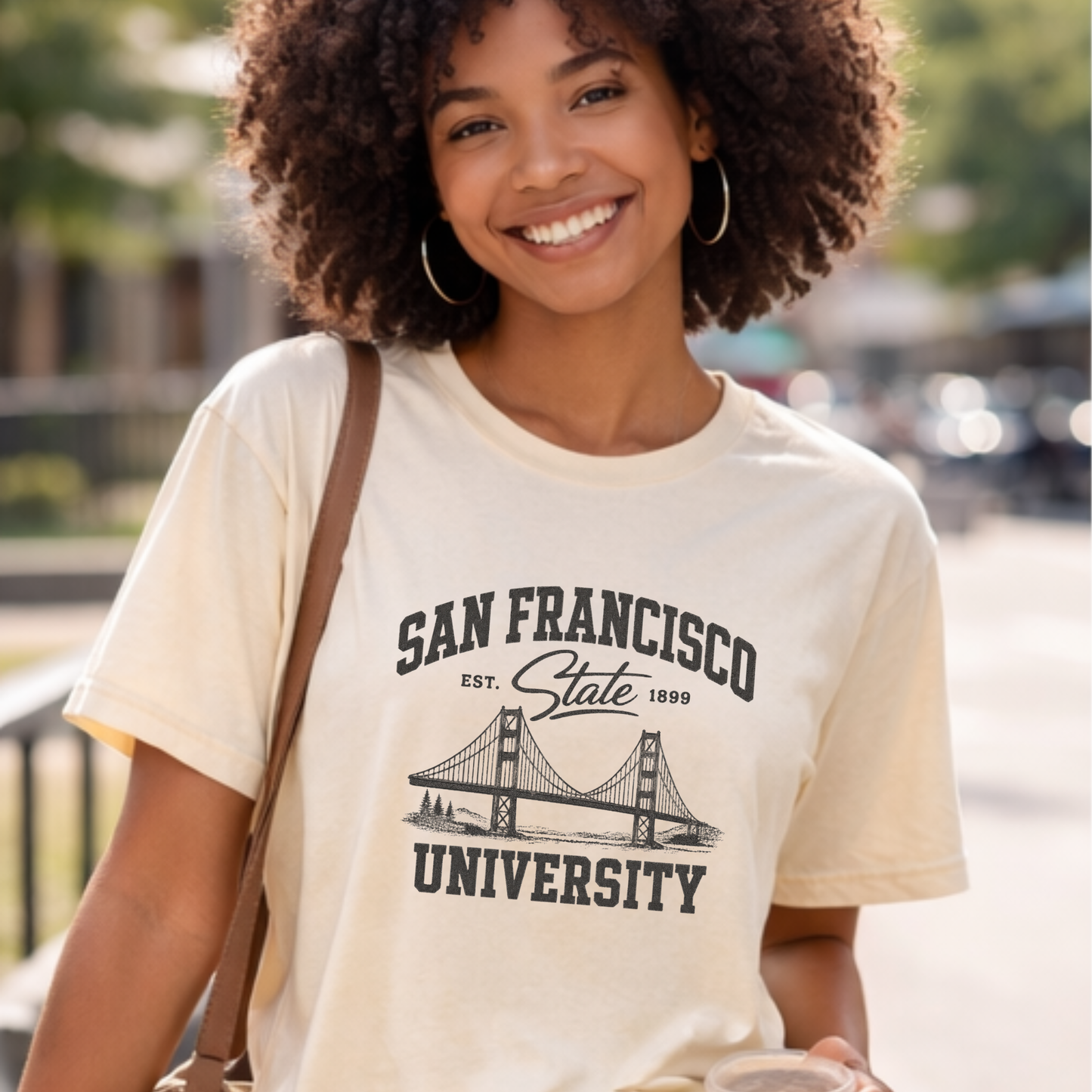San Francisco State University Vintage Bridge Tee | Collegiate Graphic Shirt