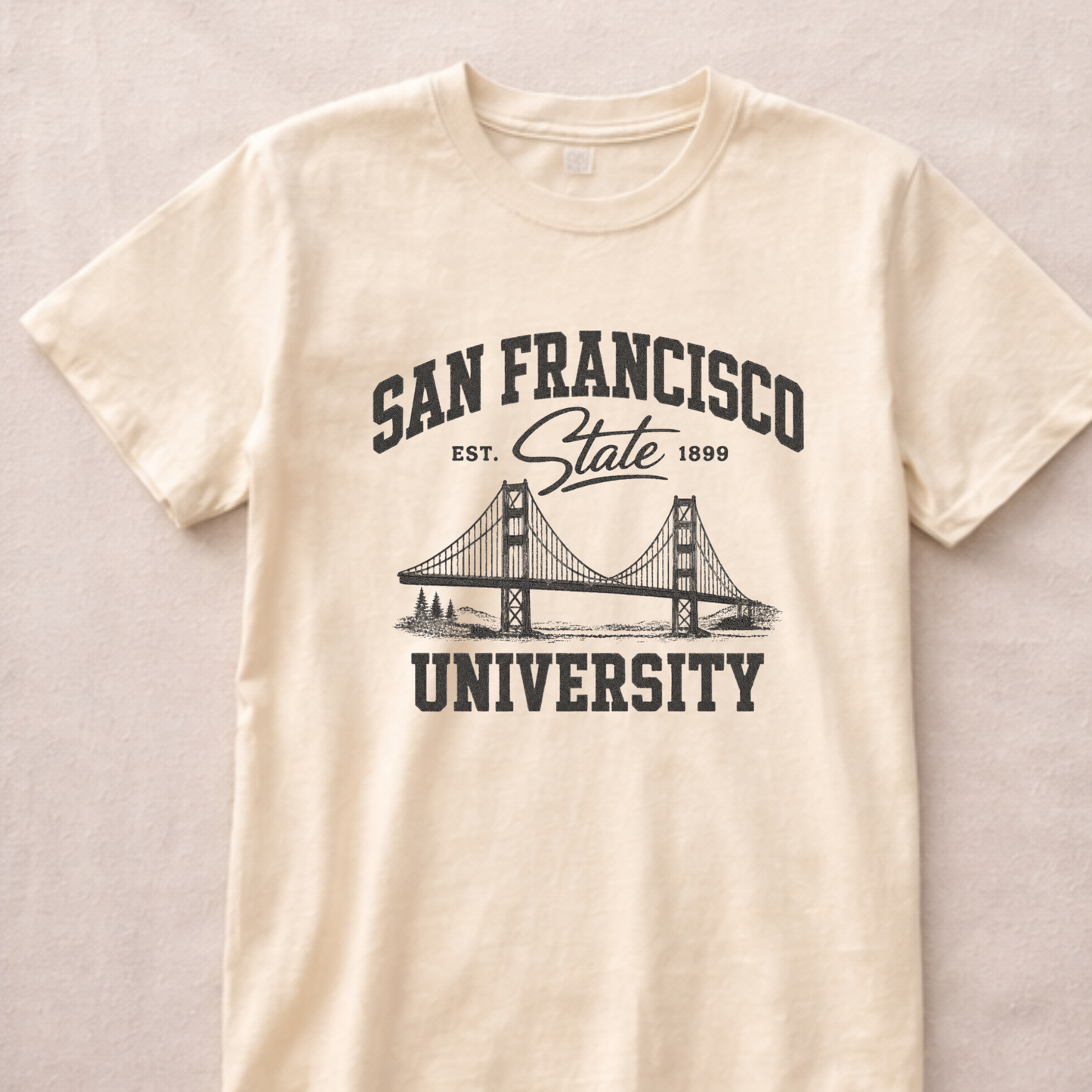San Francisco State University Vintage Bridge Tee | Collegiate Graphic Shirt