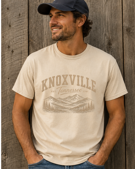 Knoxville Tennessee Smoky Mountains Vintage Graphic Tee
