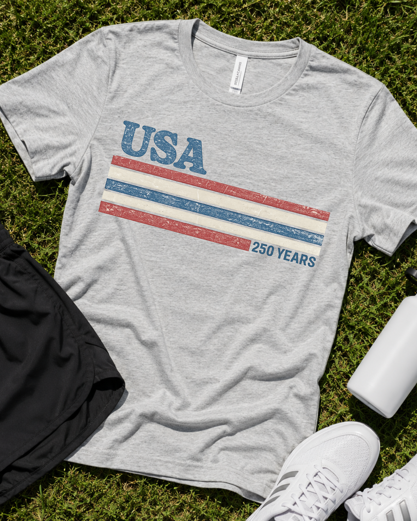 USA 250 Years Vintage Patriotic Tee