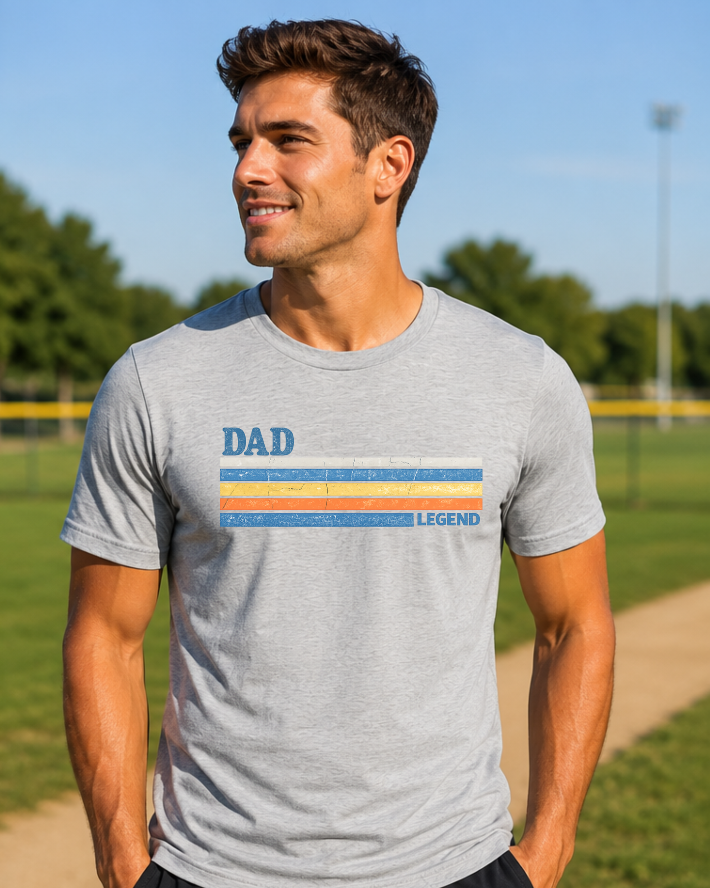 DAD Legend Vintage Graphic Tee | Retro Father's Day Shirt | Relaxed Fit Unisex T-Shirt