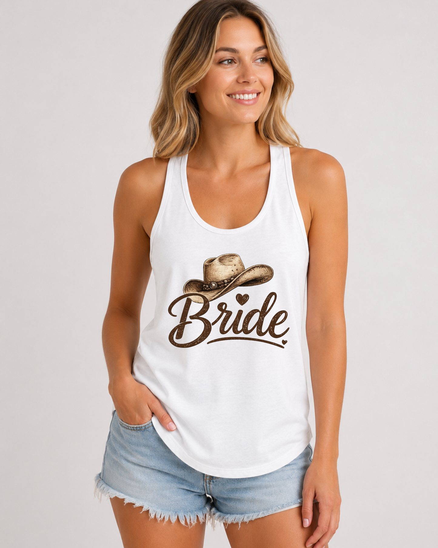 Western Bride Tank Top | Cowgirl Bride Shirt | Country Bachelorette Party Tank Top | Bridal Shower Tank Top