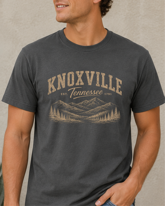 Knoxville Tennessee Smoky Mountains Vintage Graphic Tee