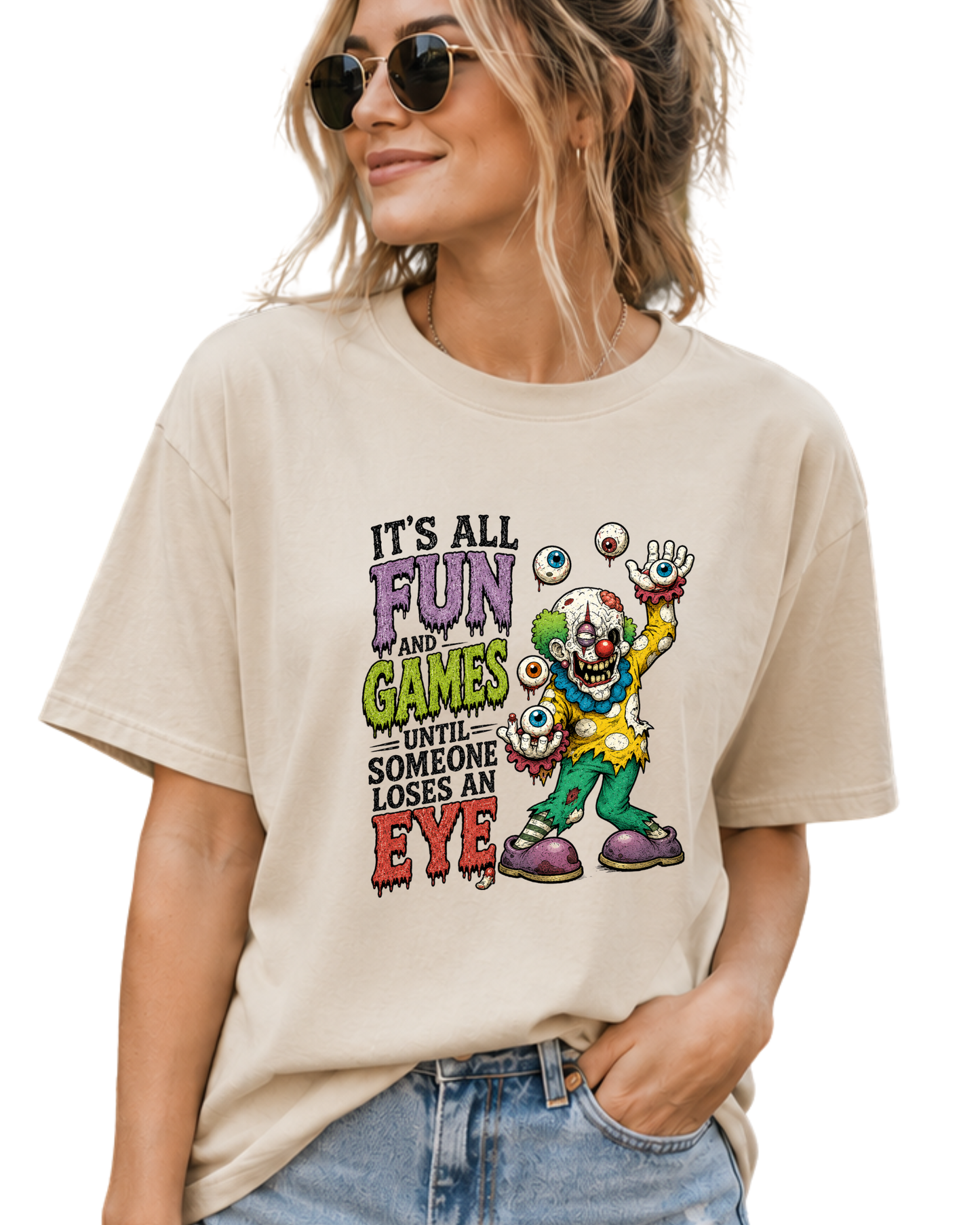 It’s All Fun and Games Until Someone Loses an Eye Zombie Graphic Tee